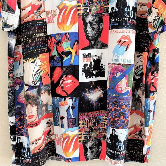 The Rolling Stones Album Cover Short Sleeve Button Down Shirt - Picture 8 of 8